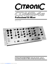 Citronic CDM8:4s Owner's Manual