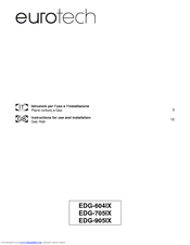 eurotech EDG-705IX Instructions For Use And Installation