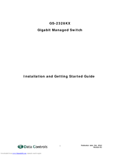 Data Controls GS-2328KX Installation And Getting Started Manual