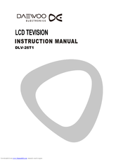 Daewoo DLV-26T1 Instruction Manual