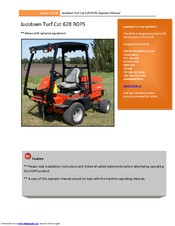 Jacobsen Turf Cat 628 ROPS Operator's Manual