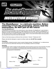 INTERACTIVE TOY CONCEPTS BladeRunner Instruction Manual