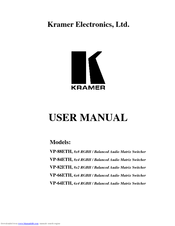 Kramer VP-66ETH User Manual