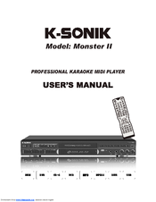 K-Sonik Monster II User Manual