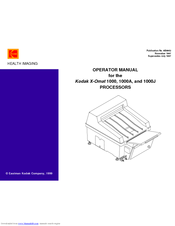Kodak X-OMAT 1000 Processors Operator's Manual