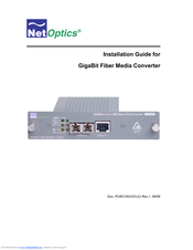 Net Optics CV-LX/GCU Installation Manual