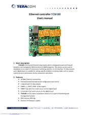 Teracom TCW180 User Manual