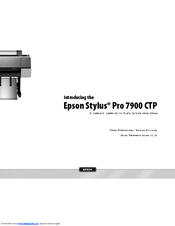 Epson Stylus Pro 7900 CTP Product Information
