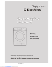 Electrolux Salsa Care Instruction Manual