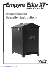Pro-Fab Industries Empyre Elite XT 100 Installation And Operation Manual