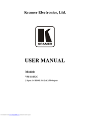 Kramer VM-114H2C User Manual