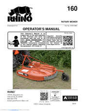 RHINO 160 Operator's Manual
