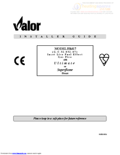 Valor Wonderfire BR417 Installer's Manual