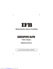 Ifb Executive Elite Operating Manual