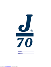 J Boats J/70 Owner's Manual