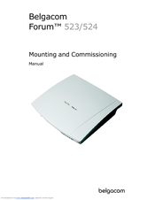 Belgacom Forum 523 Mounting And Commissioning Manual