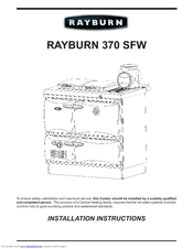Rayburn 370 SFW Installation Instructions Manual