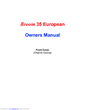 Broom 35 European Owner's Manual