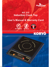 Koryo KIC 21C User's Manual & Warranty Card