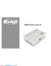 Elko iMM Audio Zone-R Quick Manual