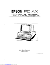 Epson PC AX Technical Manual