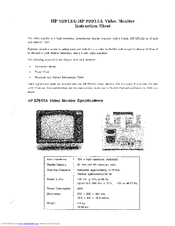 HP 82912A Instruction Sheet