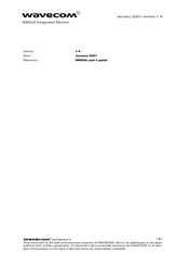Wavecom WMOi3 User Manual