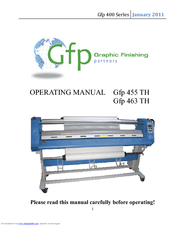 Gfp 455 TH Operating Manual