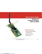 Buffalo Tech WLI2-PCI-G54S Quick Setup Manual