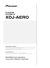 Pioneer XDJ-AERO-W Use & Care Manual