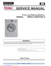 Haier HWD-C1200TXVE-U Service Manual