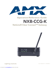 AMX NetLinx NXB-CCG-K Operation/Reference Manual