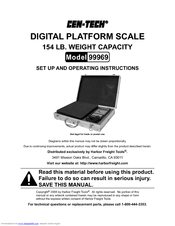 CEN-TECH 99969 Set Up And Operating Instructions Manual