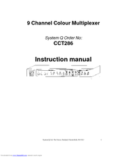 System Q CCT286 Instruction Manual