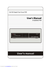 Ultra Plus X-9200HD PVR User Manual