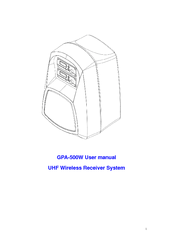 Univox GPA-500W User Manual