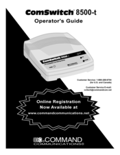 Command Communications ComSwitch 8500-t Operator's Manual