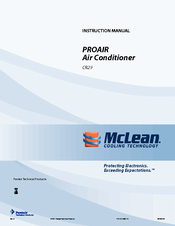 McLean Cooling Technology ProAir CR29 Instruction Manual