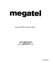 Megatel Quark/100 User Manual