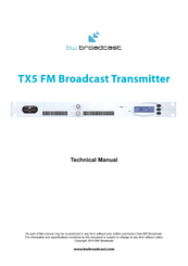 BW Broadcast TX600 Technical Manual