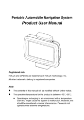 Holux GPSmile 61 User Manual