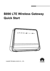 Huawei B890 LTE Quick Start Manual
