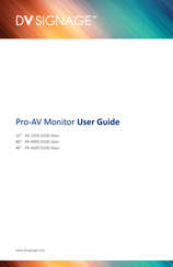 DV Signage Pro-AV Monitor User Manual