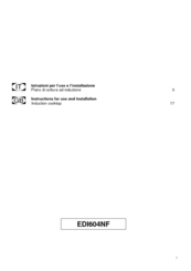 Eurotech EDI604NF Instructions For Use And Installation