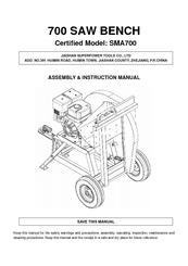JIASHAN SUPERPOWER TOOLS SMA700 Assembly & Instruction Manual