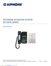 Aiphone INTERCOM AN-8000 Quick Start Manual