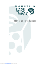 Mountain HardWear Owner's Manual