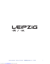 Leipzig R Series User Manual