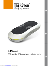 TrekStor i.beat GhettoBlaster Operating Instructions Manual