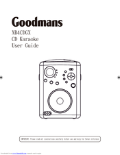 Goodmans XB4CDGX User Manual